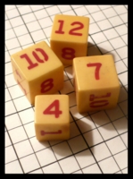 Dice : Dice - 6D - Educational Red Numeral Dice - Ebay Arp 2012